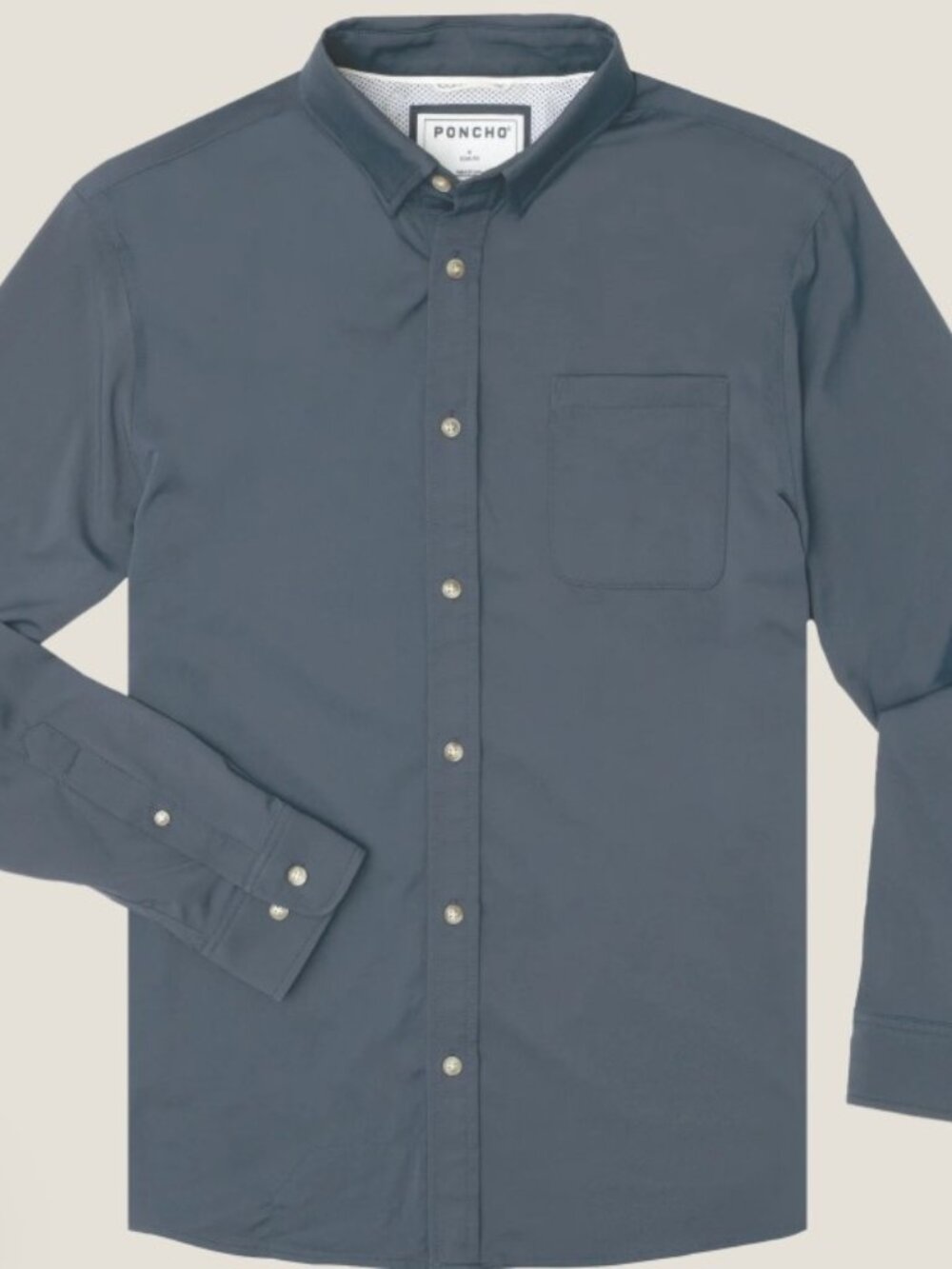 NEW PONCHO "The Undertow" Mens XL - Slate Blue